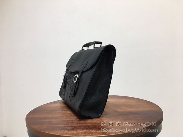 chrome hearts包 克羅心經典翻蓋手提包 手工刺繡鑲皮十字架 手提公事包 純銀配飾  gjc1869
